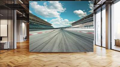 Race Track Empty Wall mural