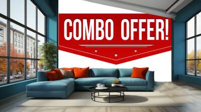 Combo offer banner design Wall mural