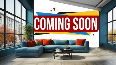 Coming soon banner design Wall mural