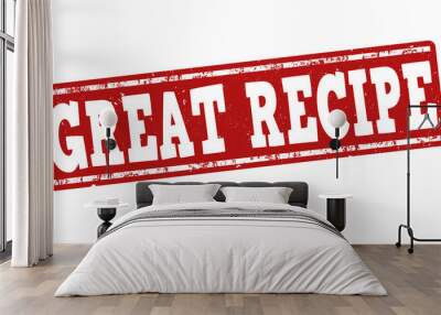 Great recipe stamp Wall mural