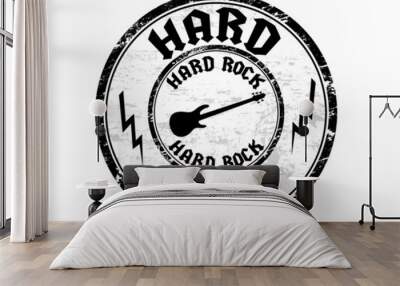 hard rock stamp Wall mural