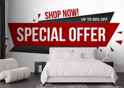 Special offer banner design Wall mural