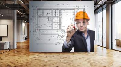 building plan Wall mural