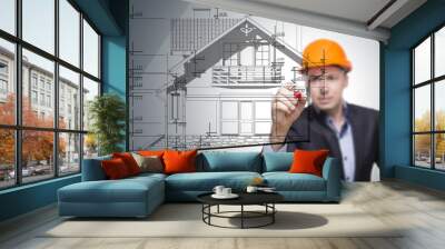 building plan Wall mural