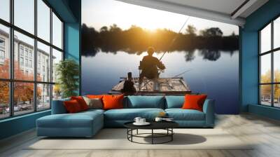 fishing Wall mural