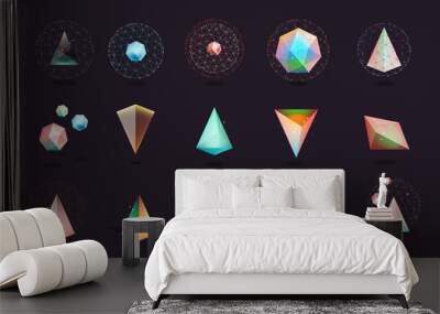 polygonal shape Wall mural