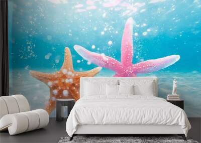 two starfish Wall mural