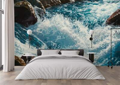 water flowing into the pool Wall mural