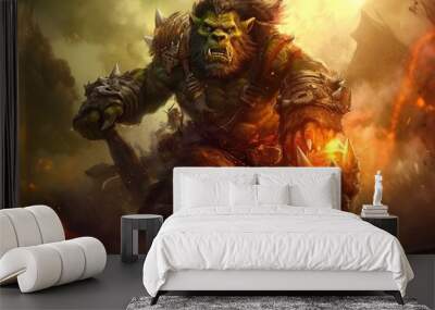 Big Troll videogame, massive monster from a fantasy tale Wall mural