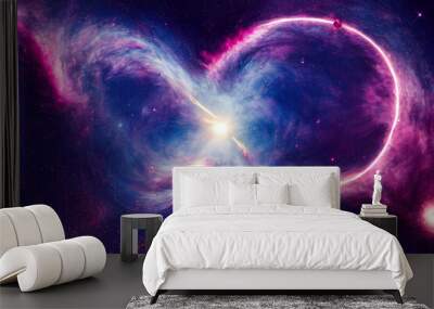 surreal galaxy, breathtaking, amazing, stunning, astounding, astonishing, awe-inspiring,black hole. Wall mural