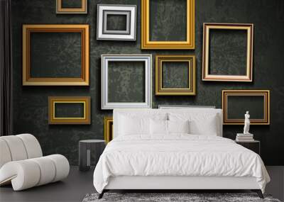 Picture frame vector. Photo art gallery.Picture frame vector. Ph Wall mural