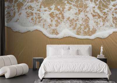 waves on the beach Wall mural