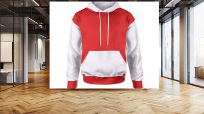 Add your graphics as much as you want, to this Front View Creative Men's Hoodie Mockup In Fiery Red Color. You can use it super easily. Wall mural