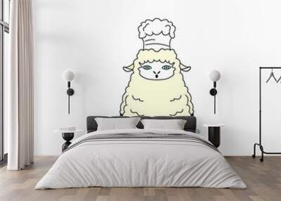 sheep character vector in black clover japanese anime Wall mural