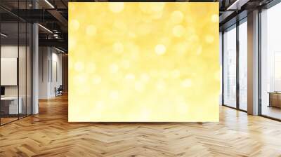 abstract yellow light bokeh for background Wall mural