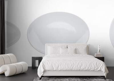 White plate isolated Wall mural