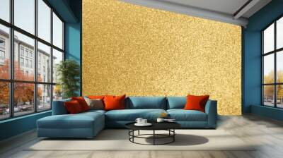 Gold color of glitter textured background (Vector) Wall mural