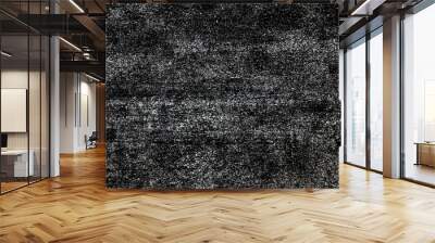 grunge white color chalk texture on black board background Wall mural