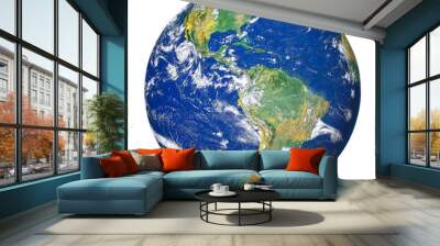 Earth globe isolated on transparent background png flie. Elements of this image furnished by NASA Wall mural