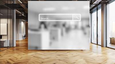 Search bar web online browsing. Idea for searching browse data information networking Wall mural