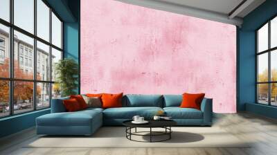 Vintage of light pink plaster texture background. Abstract painted cement wall surface. Wall mural