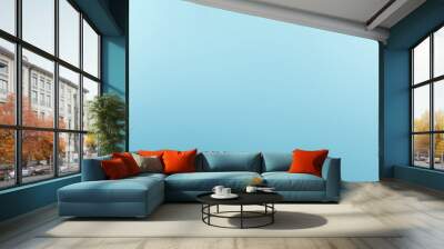 abstract blue background Wall mural