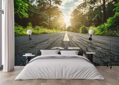 Road to Success in 2025: New Year, New Beginning, and New Opportunities Wall mural