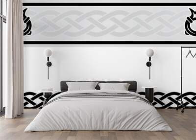 Celtic ornament frame style. Wall mural