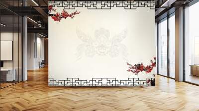 chinese background Wall mural