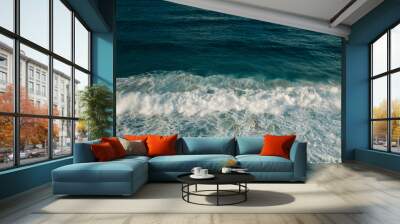 waves on the sea Wall mural