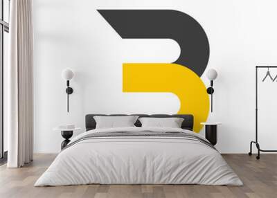 letter b logo symbol design Wall mural