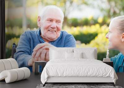 Smiling patient Wall mural