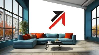  arrow up shape logo Wall mural