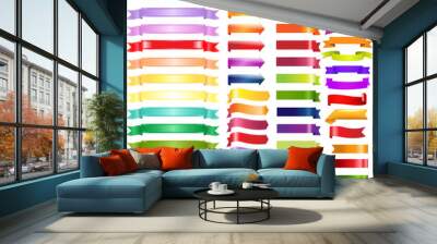 Big Color Web Ribbons And Arrows Wall mural