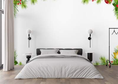 Christmas Vintage Border Wall mural