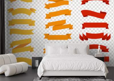 set of ribbons Wall mural