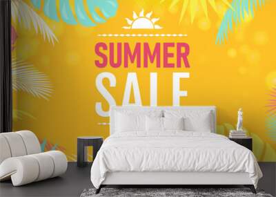 summer sale poster Wall mural