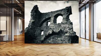 ruins of saint anthony's chapel in Edinburgh, Scotland Wall mural