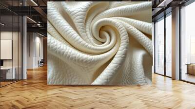 Light beige leather texture background. Wall mural