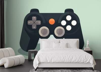 Simple illustration of a game controller for a website button. Generative AI. Wall mural