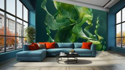 Wakame algae background. Wall mural