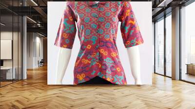 Beautiful blouse with patterns like weaving and calm colors combination. Fashion for women that is suitable to be worn during formal or casual events  Wall mural