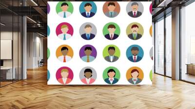 business person avatar illustration set Wall mural