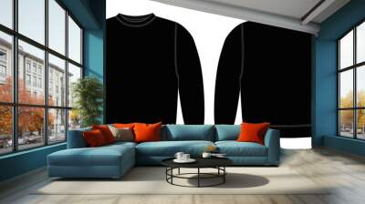 Template illustration of sweat shirt | png, no background Wall mural