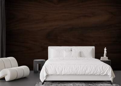 Walnut tree texture close up. Wide walnut wood texture background. Walnut veneer is used in luxury finishes. Wall mural