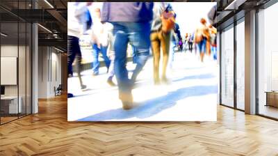 Abstract crowd of people Wall mural