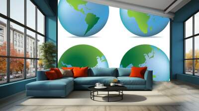 globe views Wall mural