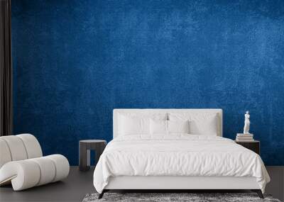 Retro grunge texture or background in trendy classic blue color 2020 Wall mural