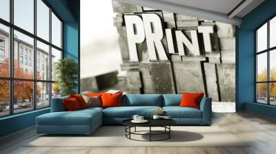 Print Blocks Wall mural