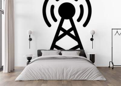 brodcast Solid icon Wall mural